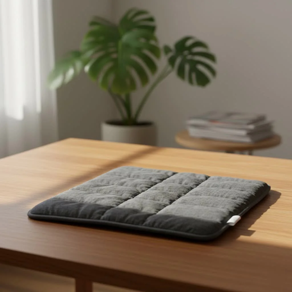 Massaging heating pad for muscle relief